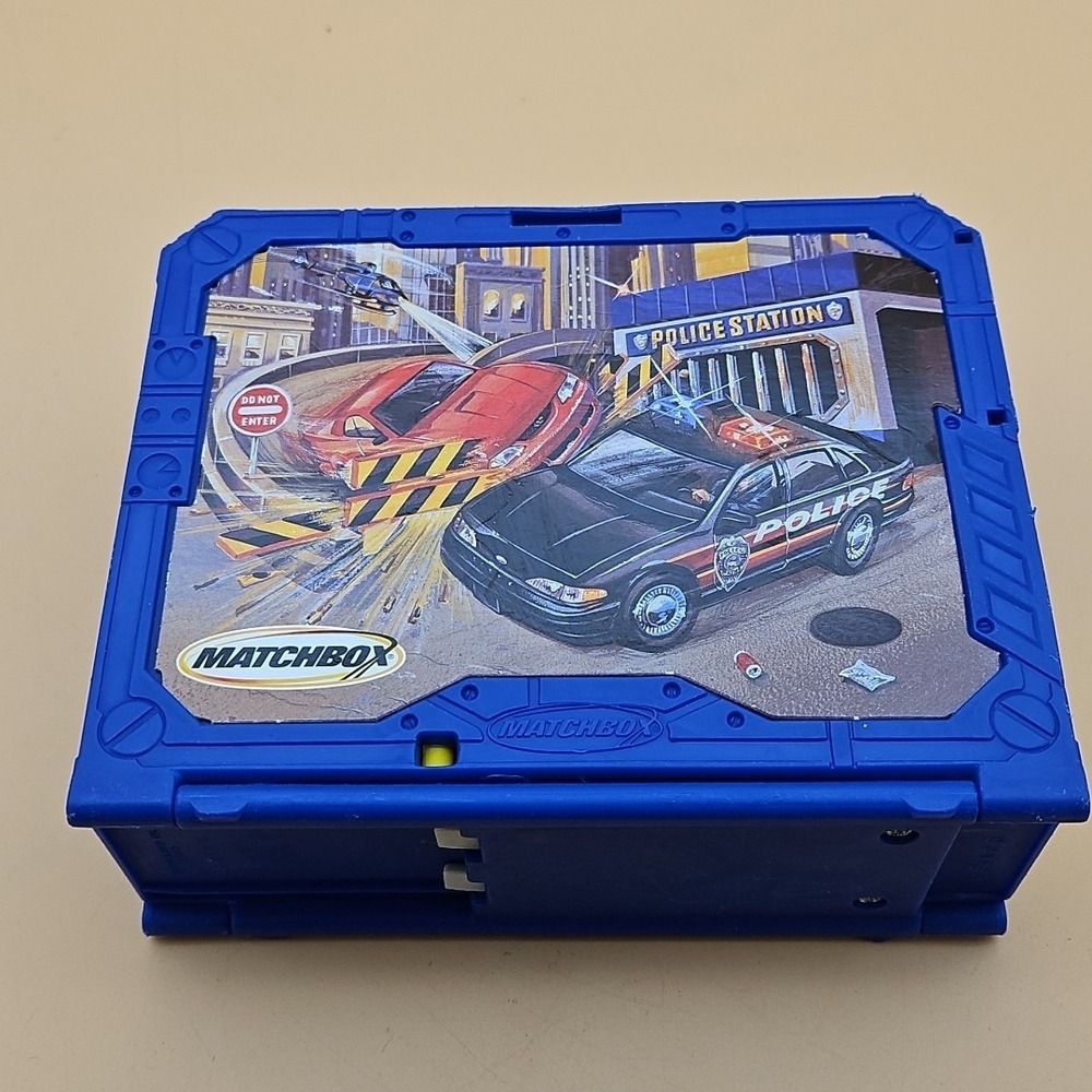 Vintage 2001 Matchbox Police Station Take Along Case Box Only No Car